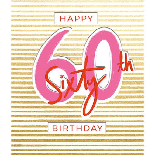 Picture of HAPPY 60TH BIRTHDAY CARD